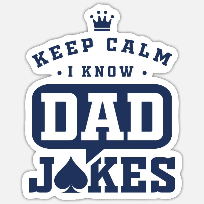 Dad Jokes Sticker Größe S (10 x 10 cm)