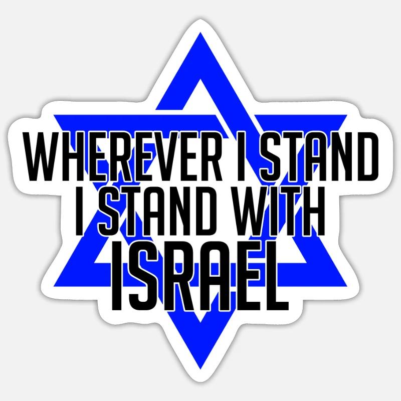 Davidstern Judaïsme - Sticker taille S (10 x 10 cm) - blanc mat