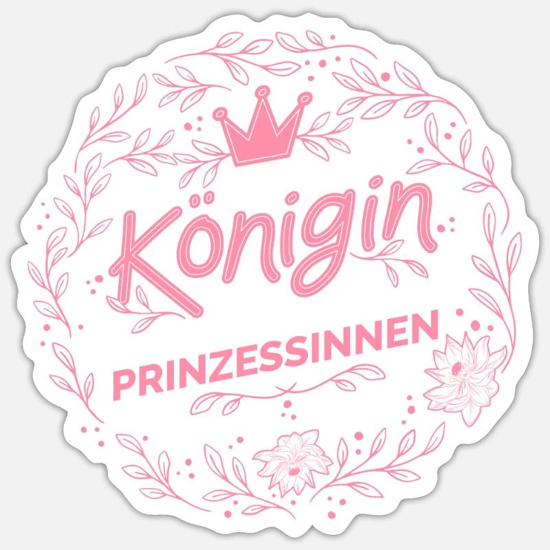 Mutter von 2 Töchtern Mama von 2 Töchtern Spruch Sticker Größe S (10 x 10 cm)