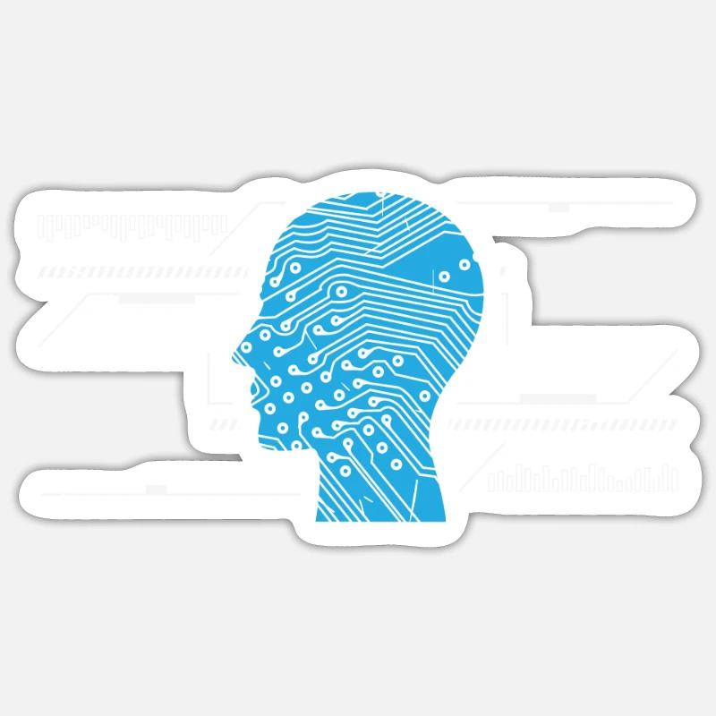 Computer - Sticker Größe S (10 x 10 cm) - Mattweiß