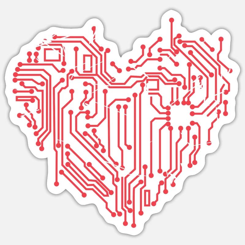 Computer - Sticker Größe S (10 x 10 cm) - Mattweiß