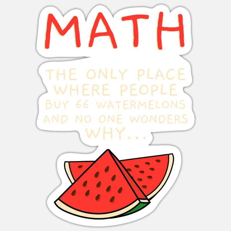 matematica Sticker formato S (10 x 10 cm)
