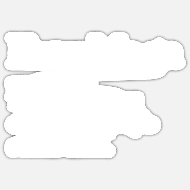 Krav Maga Mossad - Sticker size S (10 x 10 cm) - white matte