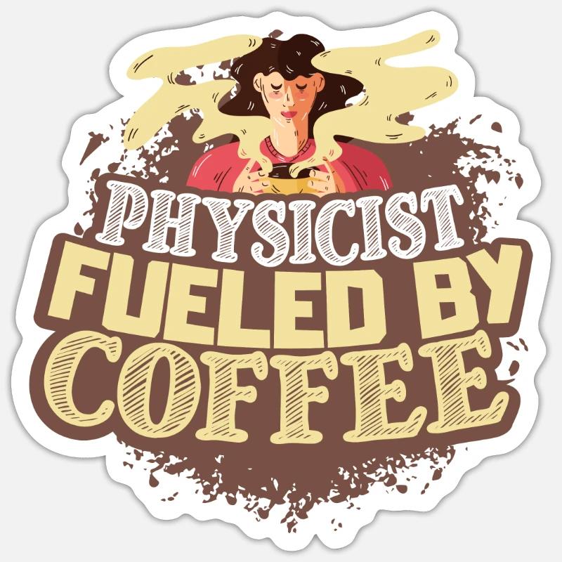 Physiker Physik - Sticker Größe S (10 x 10 cm) - Mattweiß