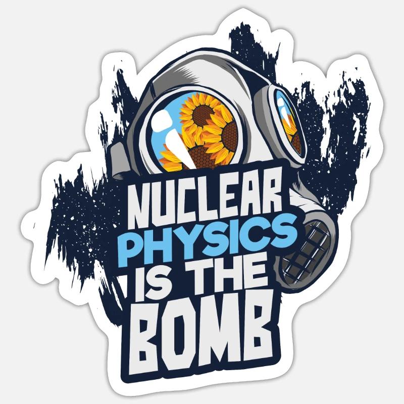Atomic bomb physics Sticker size S (10 x 10 cm)