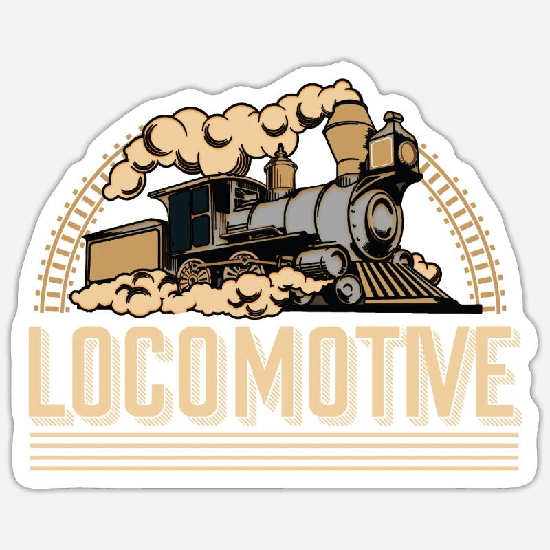 Model train, model building - Sticker size S (10 x 10 cm) - white matte