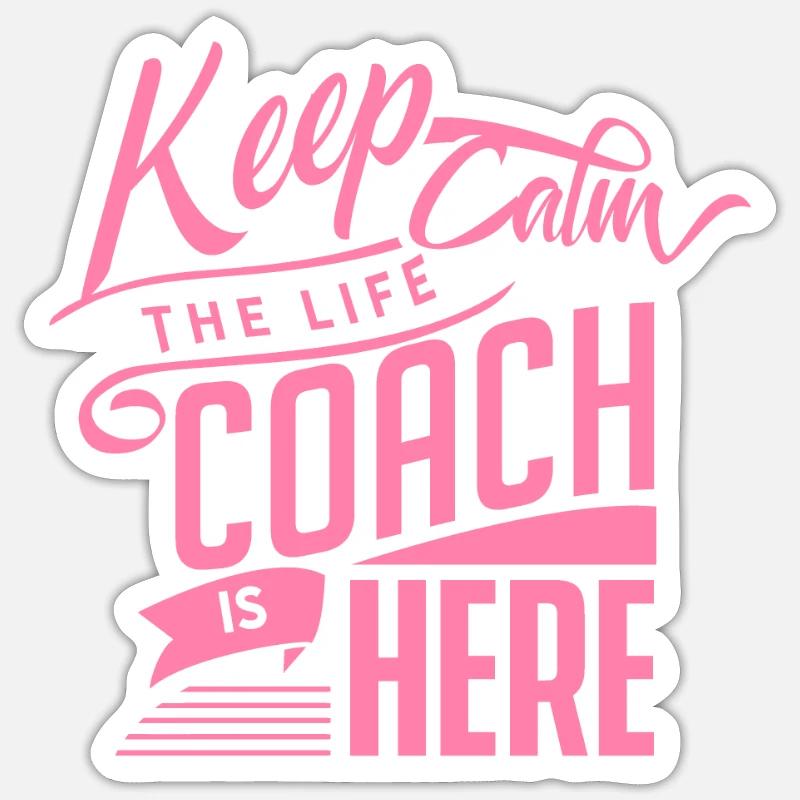 Trainer Life Coach Coachen Coaching Lebenstrainer Sticker Größe S (10 x 10 cm)