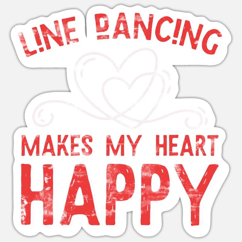 Linedance Sticker Größe S (10 x 10 cm)