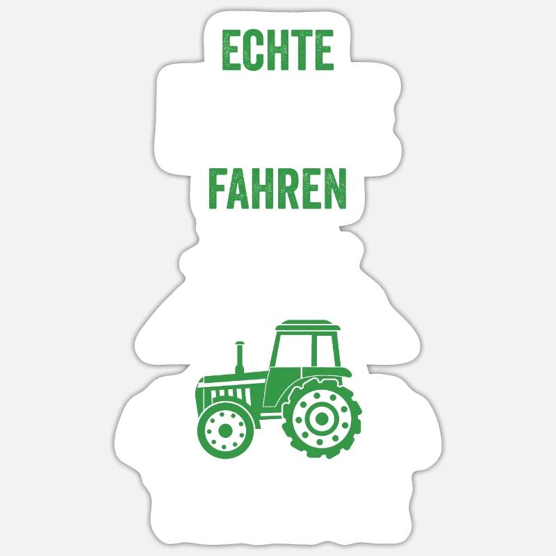 Traktor Landwirt Bauer Acker Sticker Größe S (10 x 10 cm)