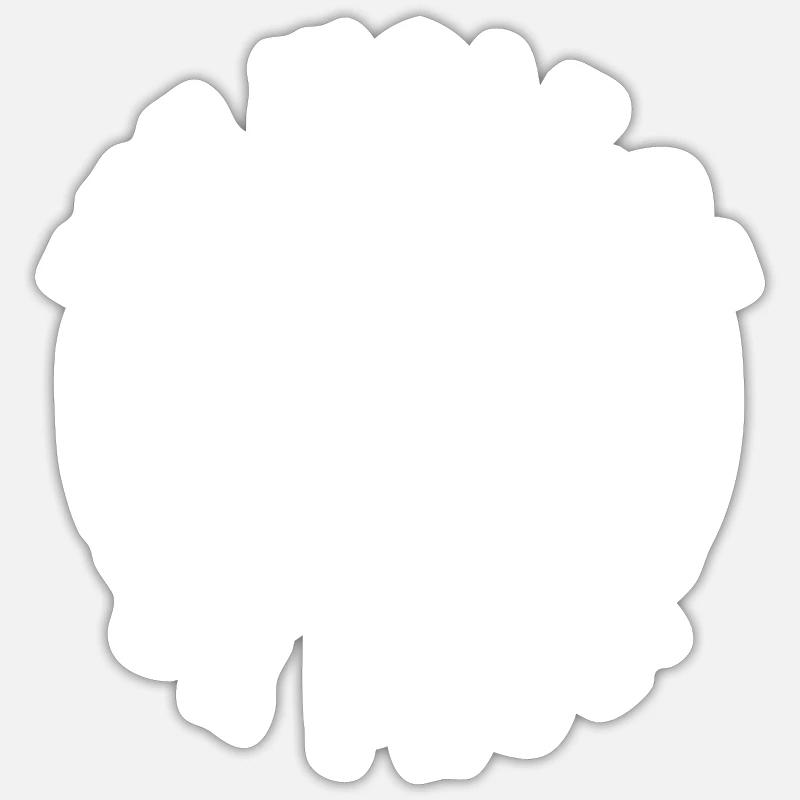 St. Pauli Hamburg Wolf - Sticker taille S (10 x 10 cm) - blanc mat