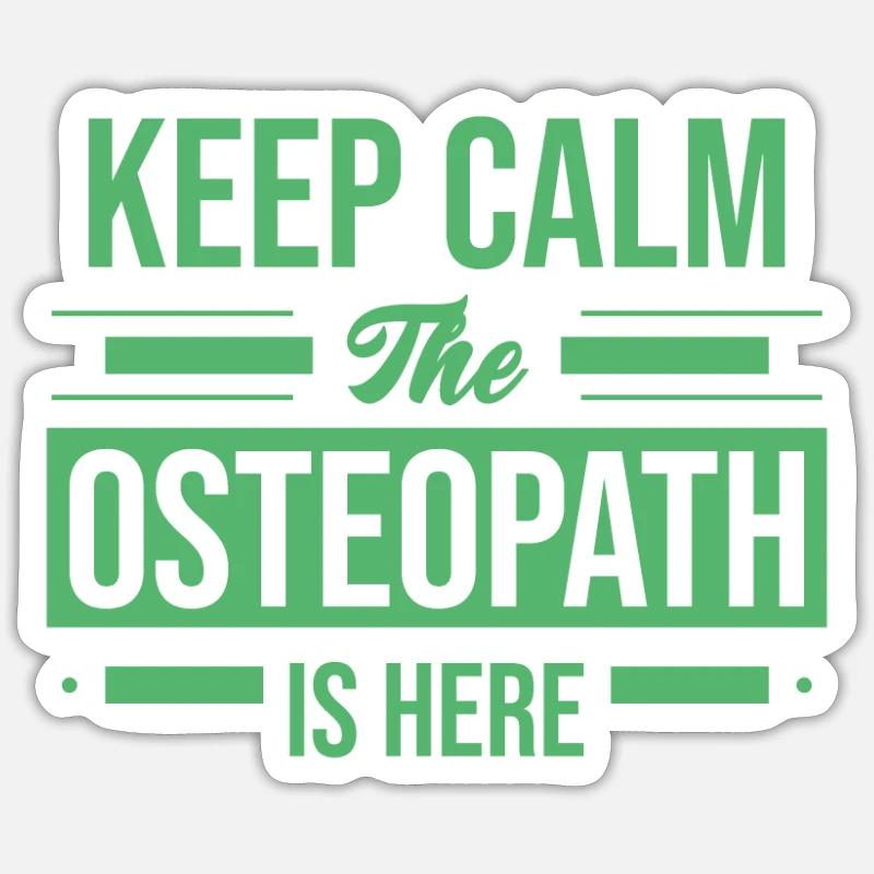 Équipe d'ostéopathie ostéopathe ostéopathe - Sticker taille S (10 x 10 cm) - blanc mat
