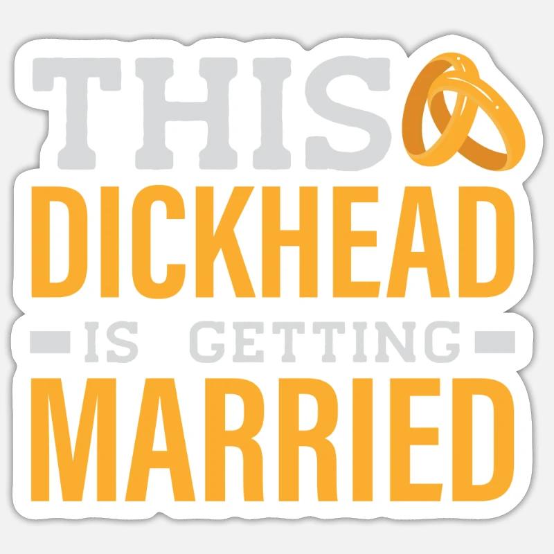Bachelor party - Sticker size S (10 x 10 cm) - white matte