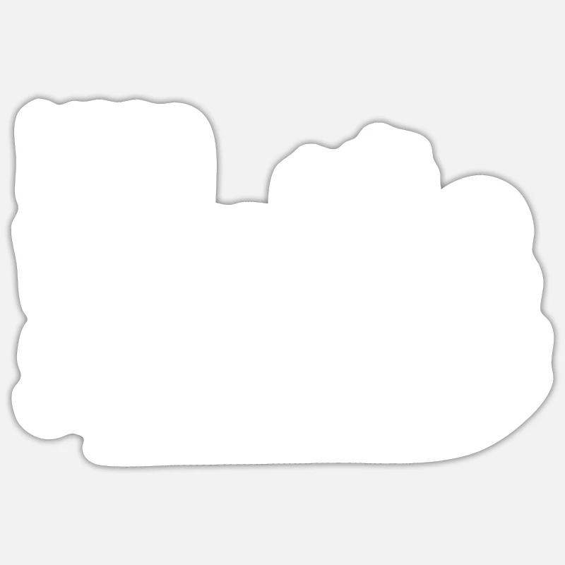 Ski nautique - Sticker taille S (10 x 10 cm) - blanc mat