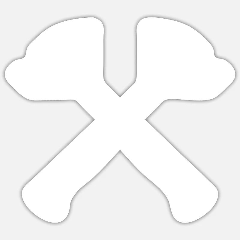 Carpenter - Sticker size S (10 x 10 cm) - white matte