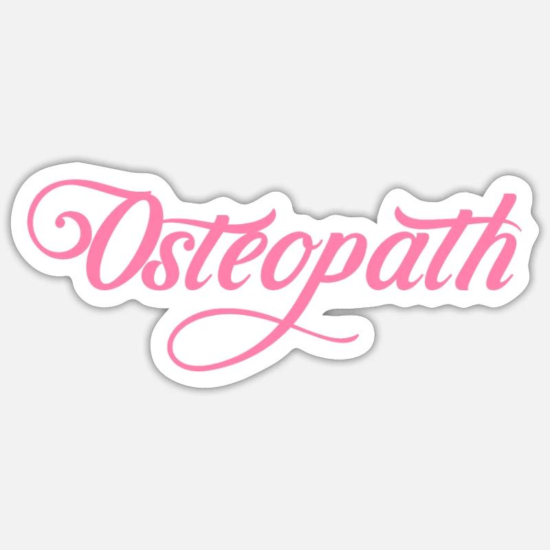 Osteopath Osteopathie Osteopathin Sticker Größe S (10 x 10 cm)