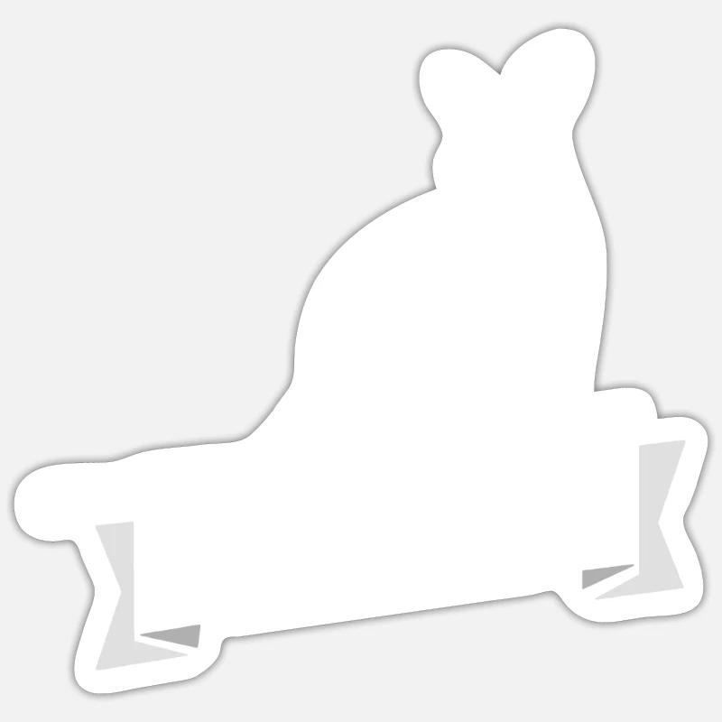 Känguru: Witzig oder nicht witzig Chroniken Sticker Größe S (10 x 10 cm)