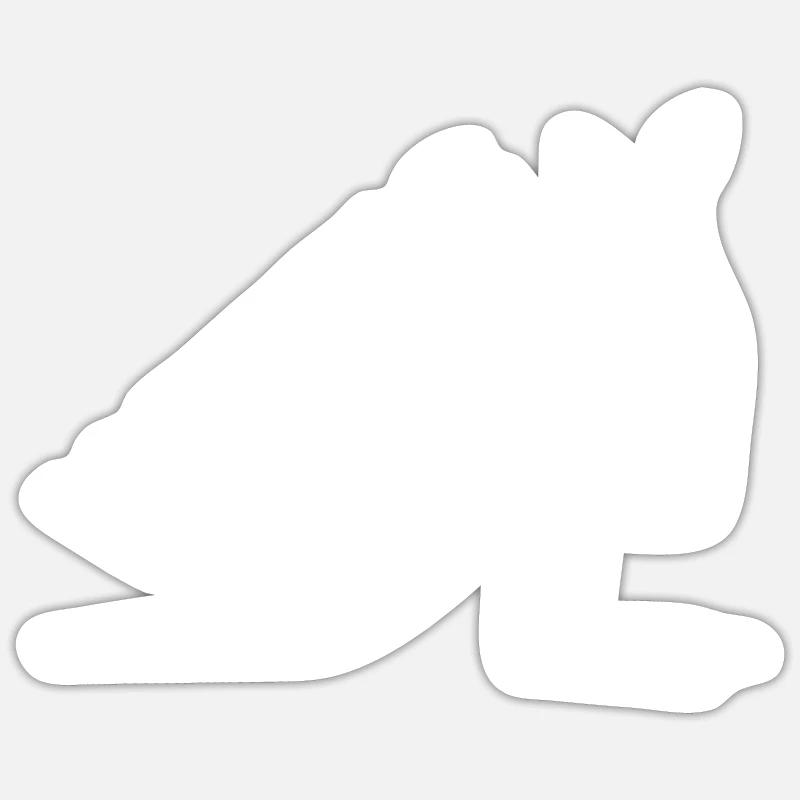 Känguru: Witzig oder nicht witzig Spruch Geschenk Sticker Größe S (10 x 10 cm)