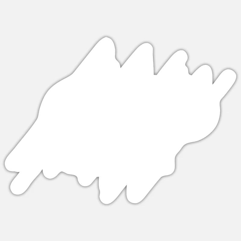 CP Initialen Claudio - Sticker Größe S (10 x 10 cm) - Mattweiß