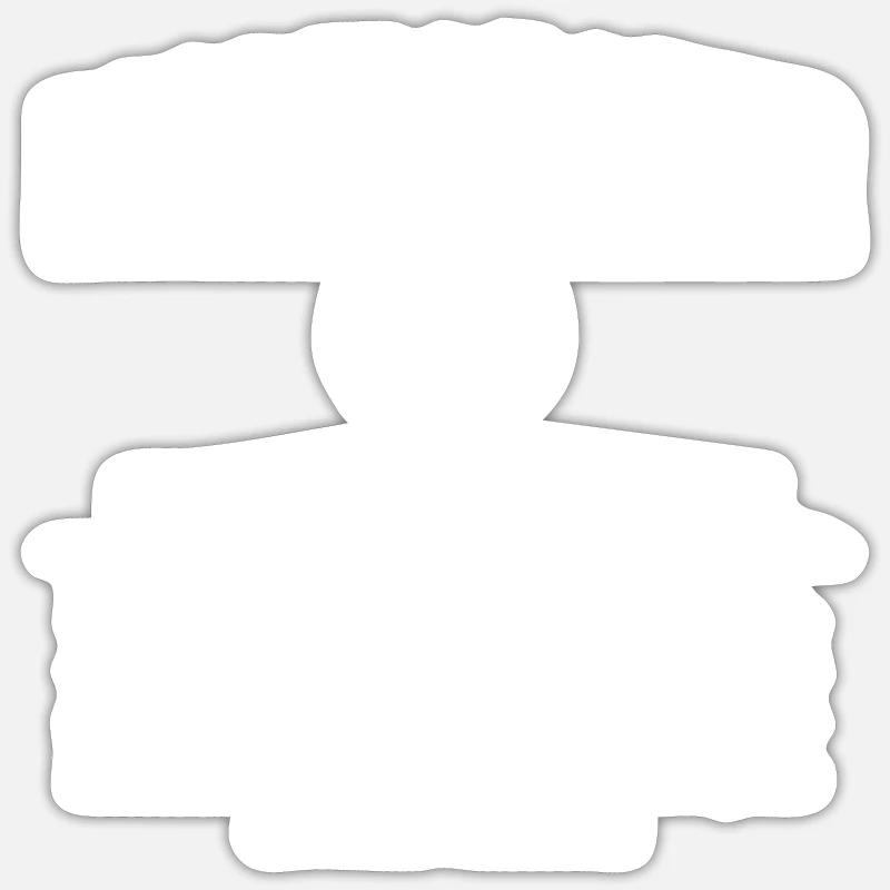 Modellbauer Substantiv Probleme Modellflieger - Sticker Größe S (10 x 10 cm) - Mattweiß