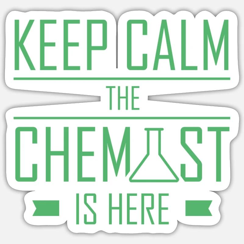 Chemist - Sticker size S (10 x 10 cm) - white matte