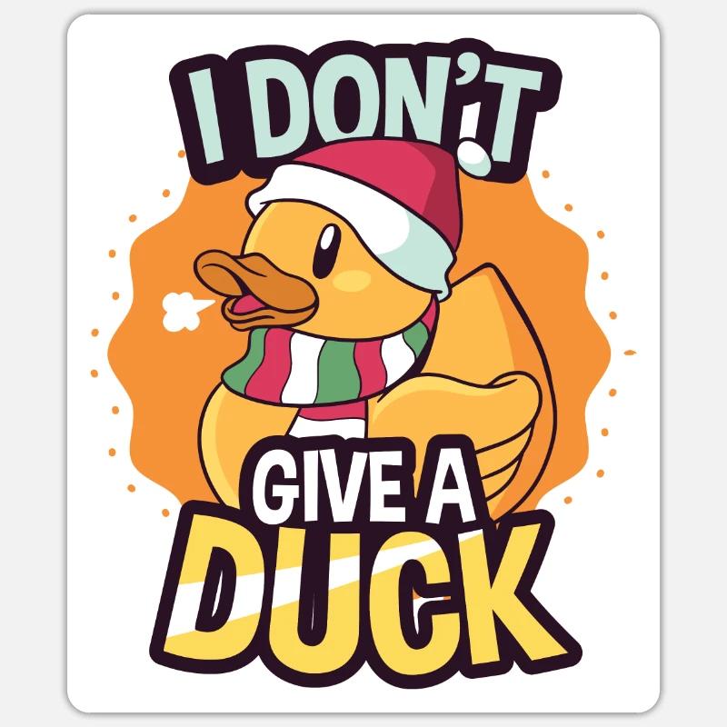 rubber duck - Sticker size S (10 x 10 cm) - white matte