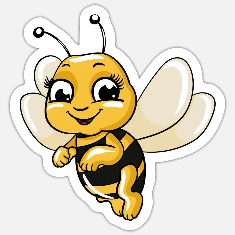 Bee Sticker size S (10 x 10 cm)