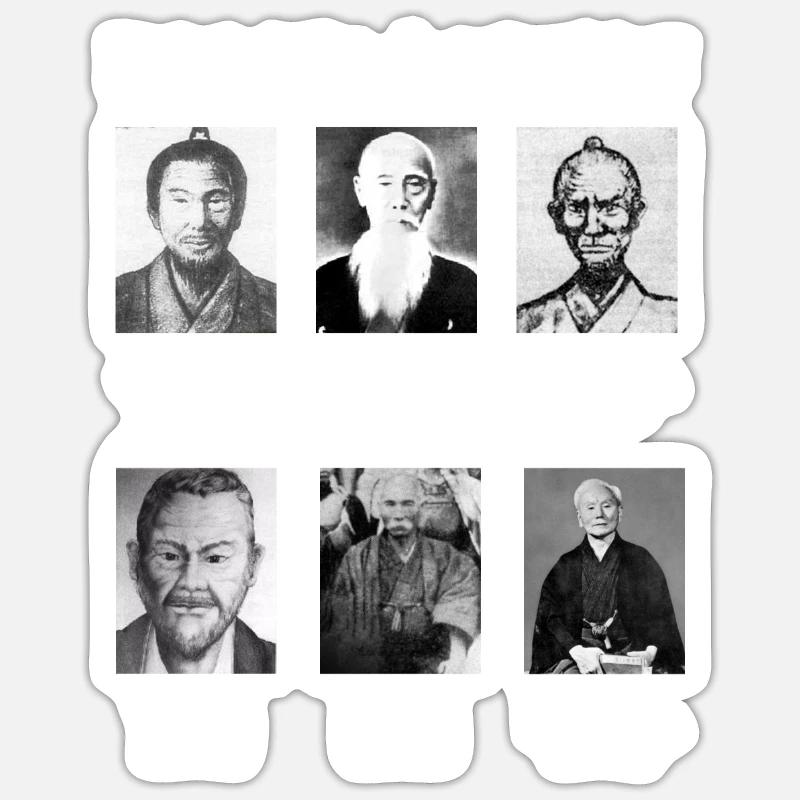 Karate legends origin - Sticker size S (10 x 10 cm) - white matte