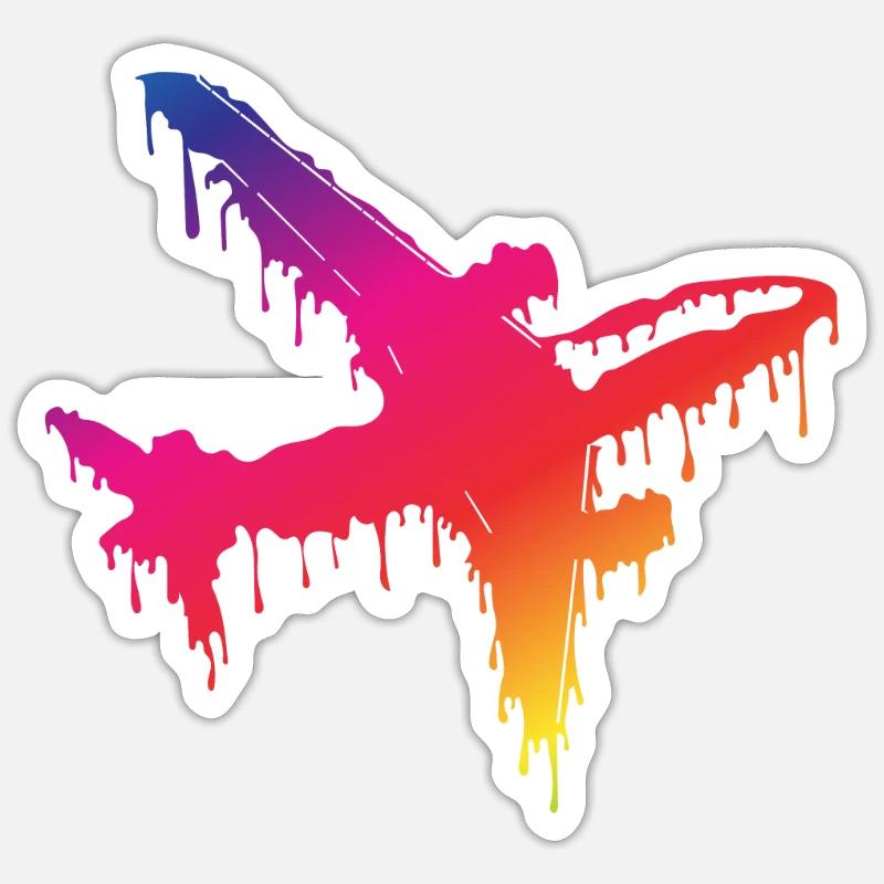 plane Sticker size S (10 x 10 cm)