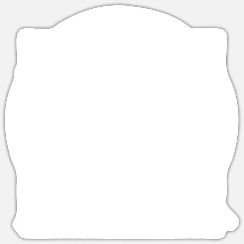 Drums Da Vinci - batteur - Sticker taille S (10 x 10 cm) - blanc mat