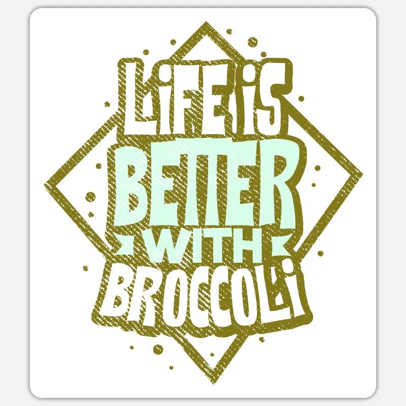 broccoli Sticker size S (10 x 10 cm)