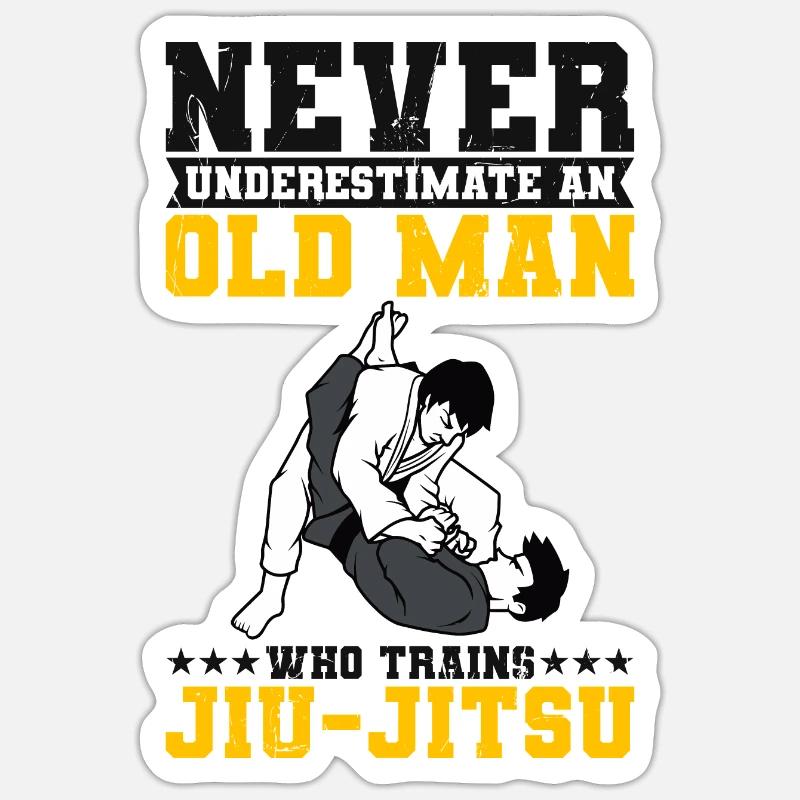 Jiu Jitsu - Sticker size S (10 x 10 cm) - white matte