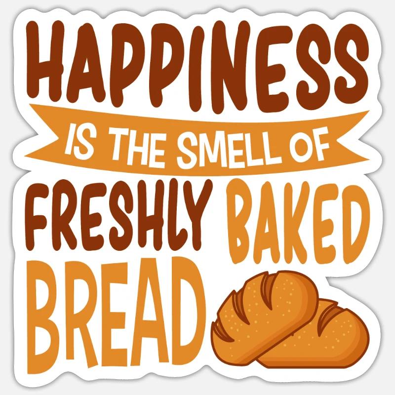 baker - Sticker size S (10 x 10 cm) - white matte
