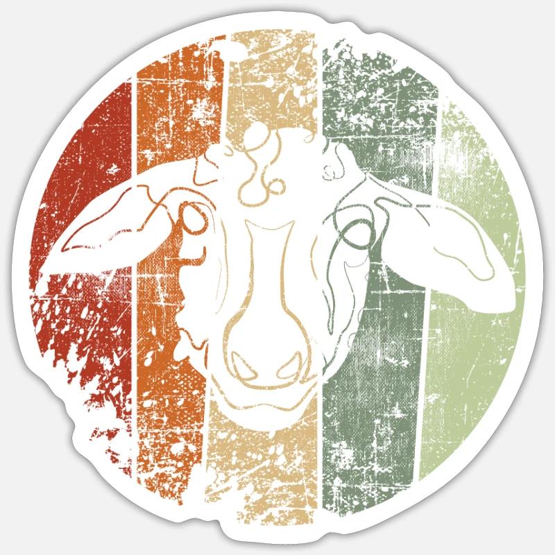 sheep - Sticker size S (10 x 10 cm) - white matte