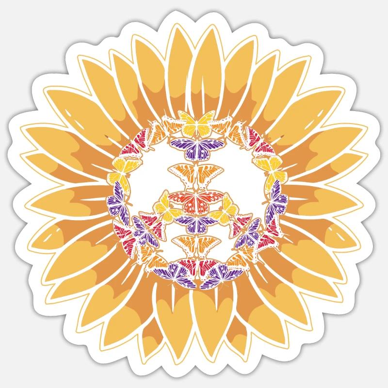 Peacezeichen Frieden - Sticker Größe S (10 x 10 cm) - Mattweiß