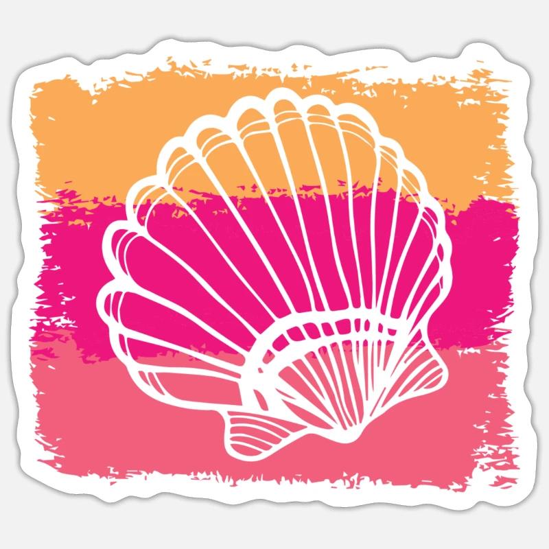 shell Sticker size S (10 x 10 cm)
