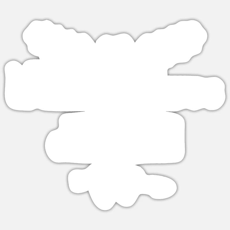 Les copines d'abord - Sticker taille S (10 x 10 cm) - blanc mat