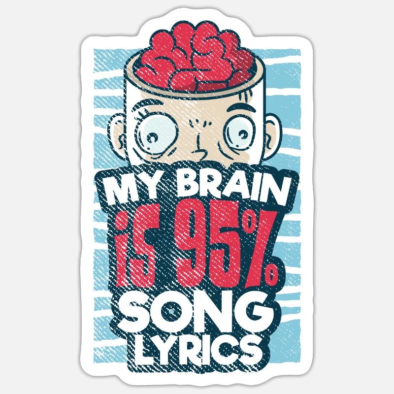 Auteur-compositeur-interprète Sticker taille S (10 x 10 cm)