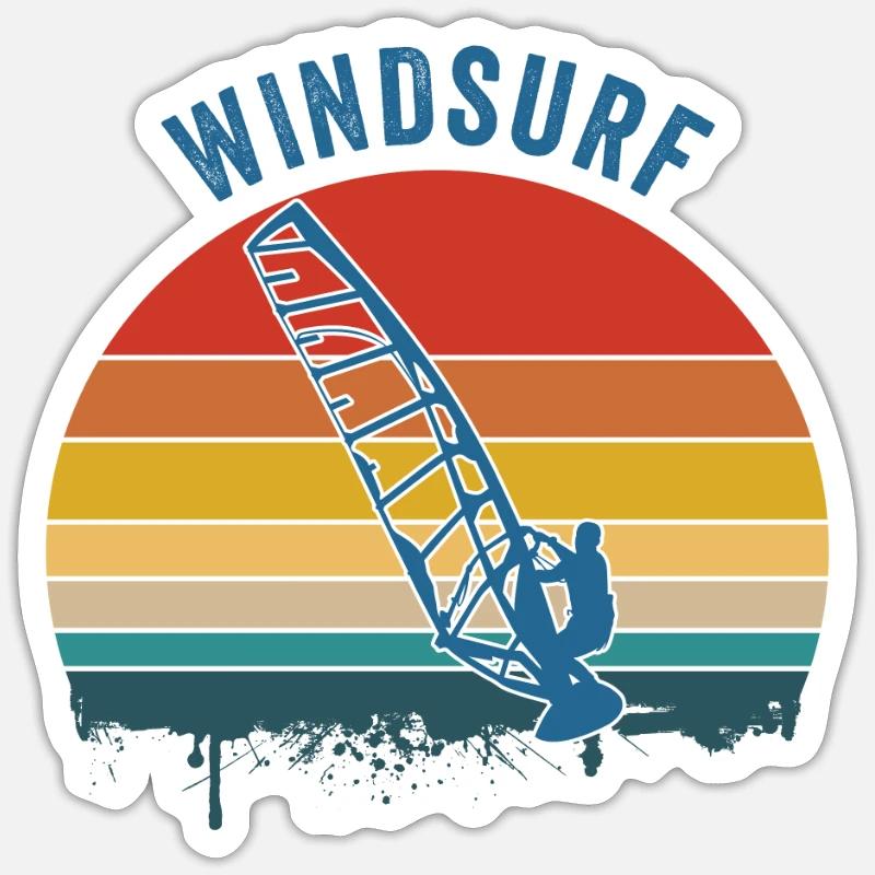 Windsurfing Windsurf - Sticker size S (10 x 10 cm) - white matte