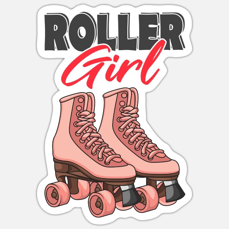 Rollschuhe Sticker Größe S (10 x 10 cm)