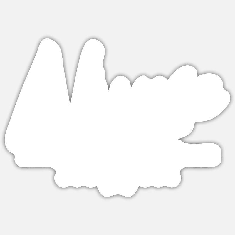 Formation d'infirmière - Sticker taille S (10 x 10 cm) - blanc mat
