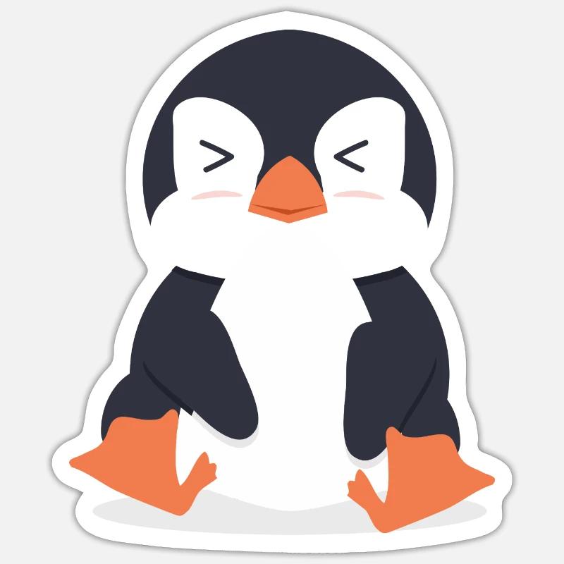 Pinguin Sticker Größe S (10 x 10 cm)