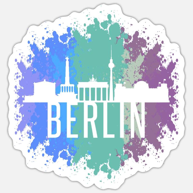 Berlin - Sticker size S (10 x 10 cm) - white matte