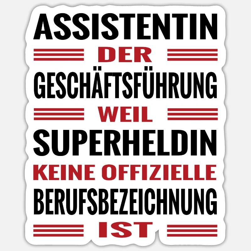 Assistentin der Geschäftsführung Sticker Größe S (10 x 10 cm)