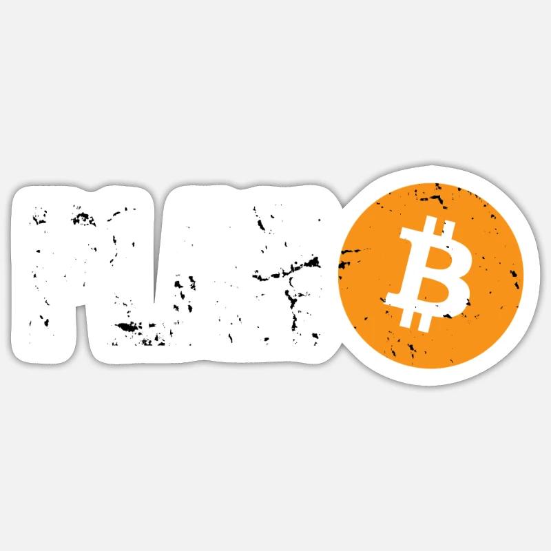 Plan B Bitcoin - Sticker size S (10 x 10 cm) - white matte