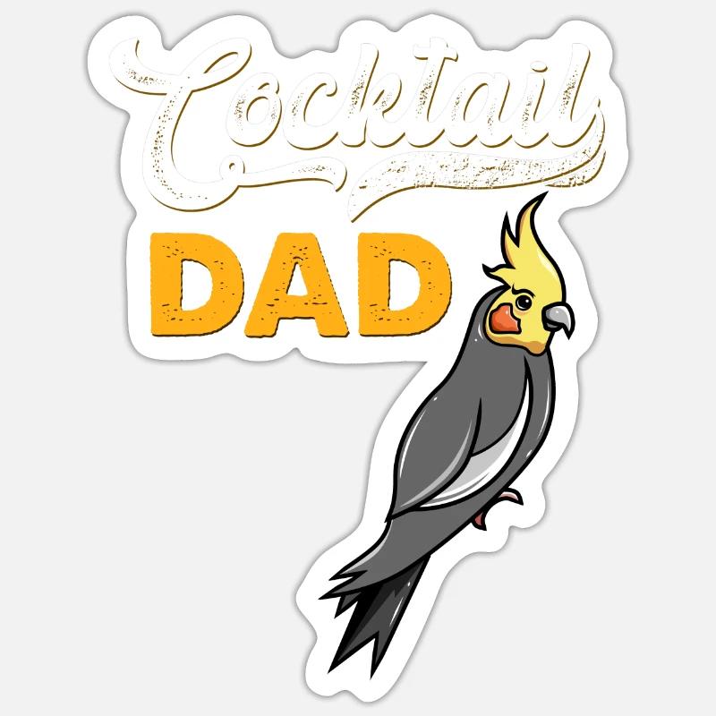Perruche perruche calopsitte oiseau Sticker taille S (10 x 10 cm)
