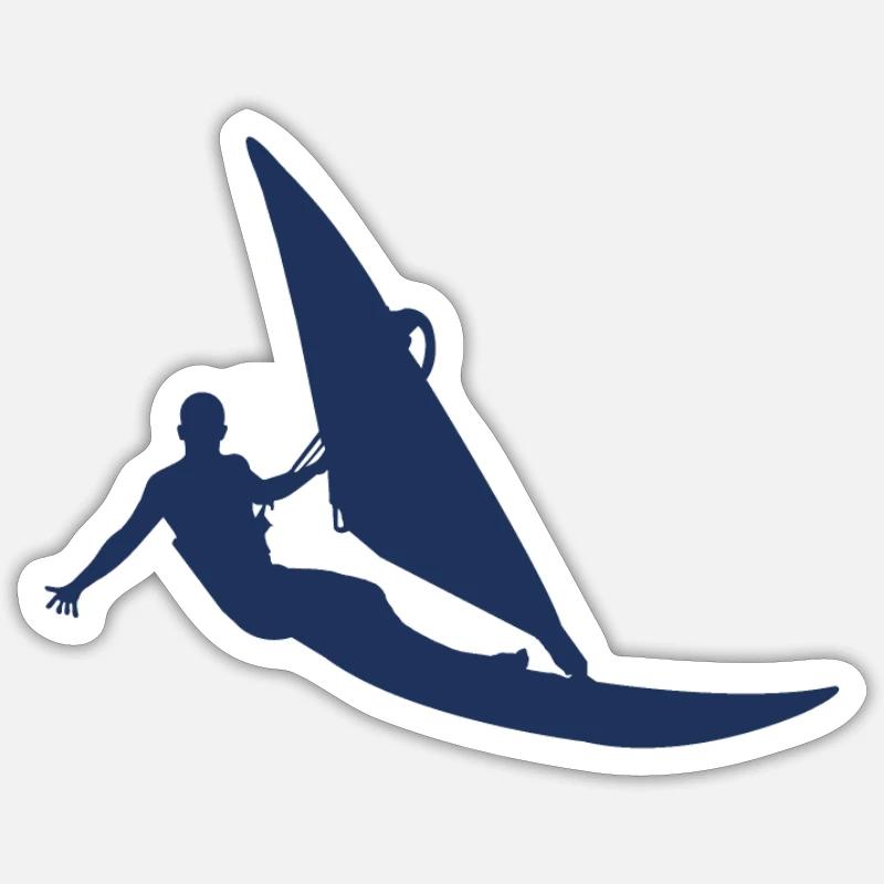 Windsurfer Sticker Größe S (10 x 10 cm)