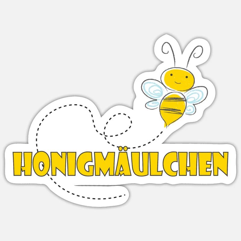 Kosename Honigmäulchen Geschenkidee Sticker Größe S (10 x 10 cm)