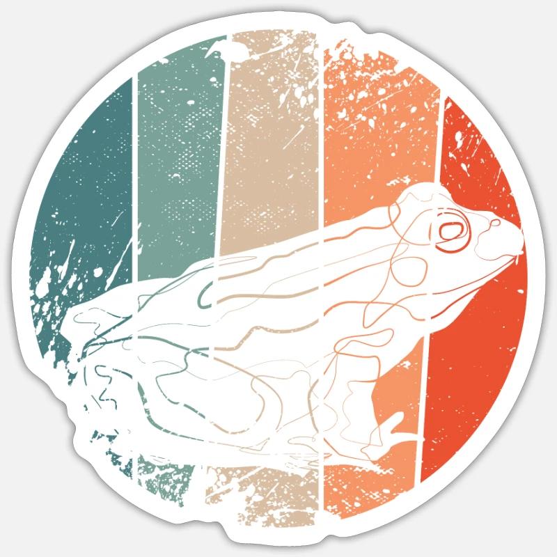 frøen Sticker størrelse S (10 x 10 cm)