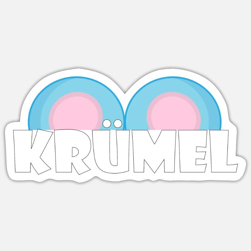 Kosename Krümel Geschenkidee Sticker Größe S (10 x 10 cm)