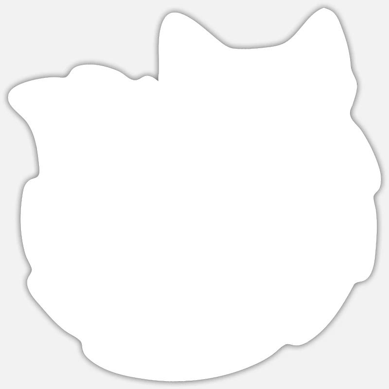 Füchse - Sticker Größe S (10 x 10 cm) - Mattweiß